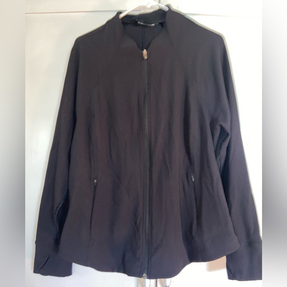 Athleta Black Utility Jacket Sleek Performance De… - image 4